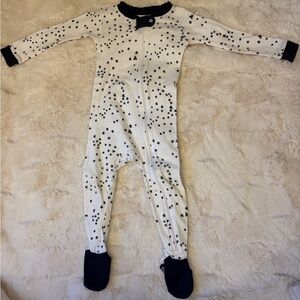 Burt's Bees Baby Starry Black and White Footie